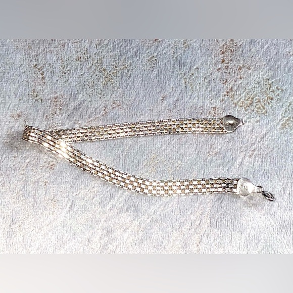 Silver Chain Bracelet. Sterling Silver. Made in Italy 🇮🇹 - Picture 1 of 5